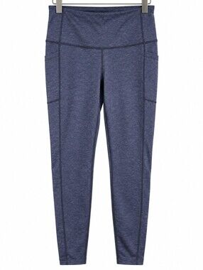 Mondetta Women’s M Blue High Rise Performance Leggings Side Pockets